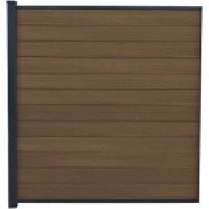 Piranha Brown Cedar 6ft in Ground Composite Fence Kit 6ft