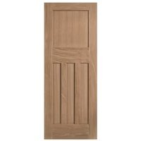 LPD Internal DX 30s Unfinished Oak FD30 Fire Door - 726 x 2040mm
