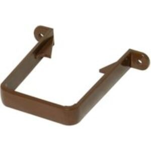 FloPlast 65mm Square Line Downpipe Clip - Brown