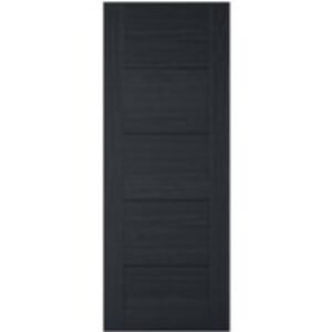 LPD Internal Vancouver 5 Panel Pre-Finished Charcoal Black FD30 Fire Door - 726 x 2040mm