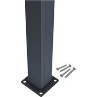 Piranha Aluminum Bolt Down Fence Post Kit 1.90m H