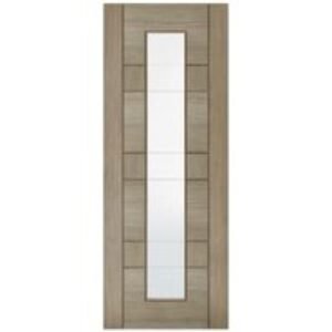 LPD Internal Edmonton 1 Lite Pre-Finished Light Grey Solid Core Door - 686 x 1981mm
