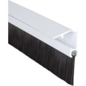 Wickes 838mm Concealed Fixing Door Brush Draught Excluder - White