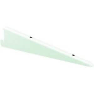 Twin Slot White Shelf Bracket - 220mm
