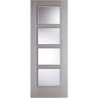 LPD Internal Vancouver 4 Lite Pre-Finished Light Grey Solid Core Door – 726 x 2040mm