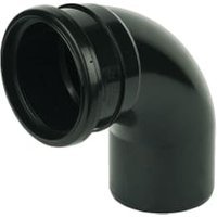 FloPlast 110mm Soil Pipe Bend Socket/Spigot 92.5° – Black
