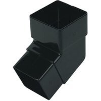 FloPlast 65mm Square Downpipe Offset Bend 112.5° – Black