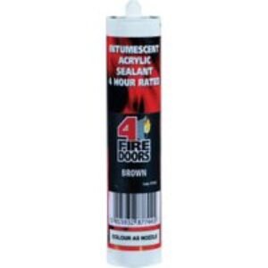4FireDoors Intumescent & Acoustic Acrylic Sealant - Brown 310ml