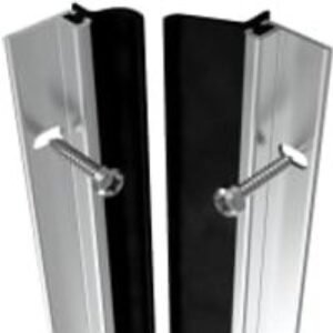 Wickes 5028mm Full Door Metal Draught Excluder - Aluminium