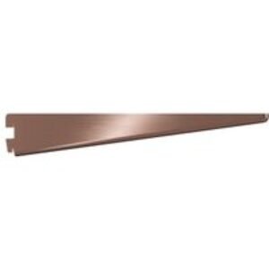 Twin Slot Antique Copper Shelf Bracket - 370mm