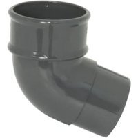 FloPlast 68mm Round Line 112.5° Offset Bend – Anthracite Grey