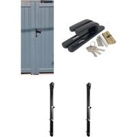 Readymade Driveway Gates Grey Lock and Latch Pack