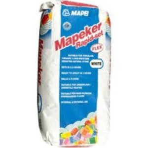 Mapei Mapeker Rapid Set Flexible Tile Adhesive White 20kg