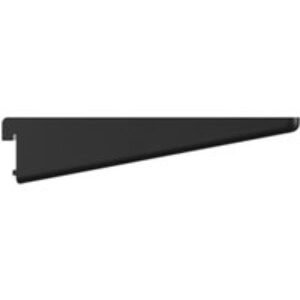 Twin Slot Matt Black Shelf Bracket - 320mm