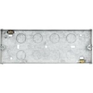 MK 3 Gang Flush Steel Knockout Box - 35 x 72 x 203mm