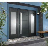 JCI Ultimate Grey Door Frame with Double Side Light - 2079 x 1932mm