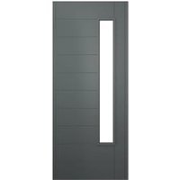 JCI Ultimate Stockholm Grey External Hardwood Door with Handle – 1981 x 838mm