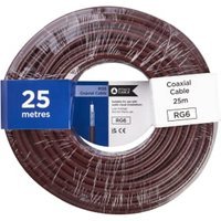 Pitacs RG6 Brown Coaxial Cable – 25m