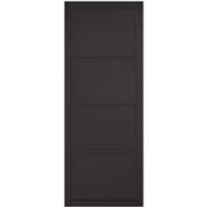 LPD Internal Soho 4 Panel Primed Black Solid Core Door - 826 x 2040mm