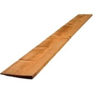 22mm x 100mm x 1.8m Brown Treated Featheredge Fencing Board 2EX
