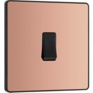 BG Evolve Polished Copper 20A 16Ax Single Intermediate Light Switch