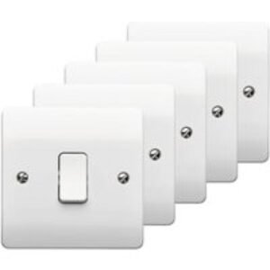 MK 10A Single 2 Way Light Switch - Pack of 5