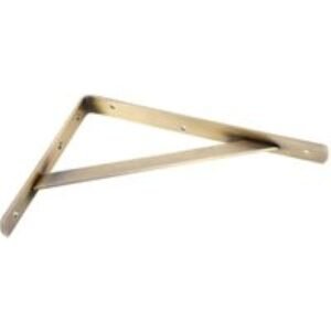 Heavy Duty Antique Brass Shelf Bracket - 400 x 270mm