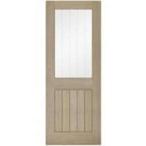 LPD Internal Belize 1 Lite Pre-Finished Light Grey Solid Core Door - 838 x 1981mm
