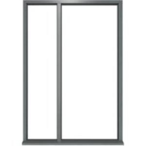 JCI Ultimate Grey Door Frame with Single Side Light - 2079 x 1430mm