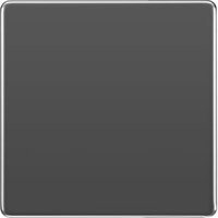 BG Screwless Flatplate Black Nickel 1 Gang Blank Plate