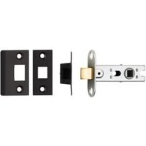 Eurospec 64mm CE Bolt Through Square Tubular Mortice Latch - Matt Black