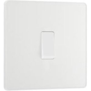 BG Evolve Pearlescent White 20A 16Ax Single Intermediate Light Switch
