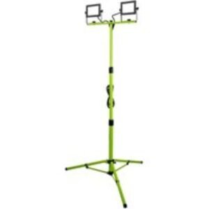 Luceco Eco 2 x 1600LM 5000K Twin Tripod Light - 2 x 20W