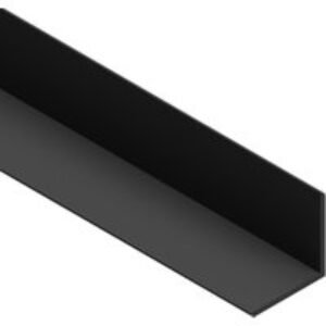 Cheshire Mouldings Black PVC Angle - 18x18x2400mm