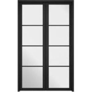 LPD Internal Soho Room Divider W4 Primed Black Solid Core Door -1246 x 2031mm