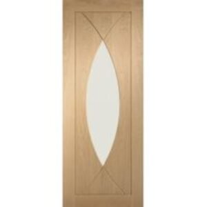 XL Joinery Pesaro Glazed Oak Patterned FD30 Internal Fire Door - 1981 x 838mm