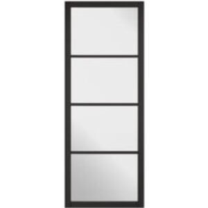 LPD Internal Soho 4 Lite Primed Black Solid Core Door - 686 x 1981mm