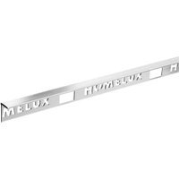 Homelux 10mm Metal Straight Stainless Steel Tile Trim – 2.44m