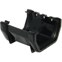 FloPlast 114mm Square Line Gutter Union Bracket – Black