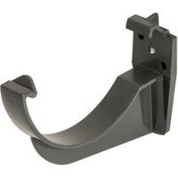 FloPlast 112mm Round Line Gutter Fascia Bracket – Anthracite Grey