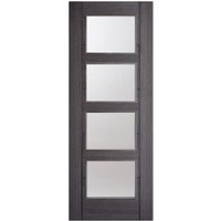 LPD Internal Vancouver 4 Lite Pre-Finished Ash Grey Solid Core Door – 686 x 1981mm