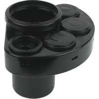 FloPlast 110mm Soil Manifold Socket – Black