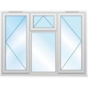 Euramax uPVC White Side & Top Hung Casement Window - 1770 x 1010mm