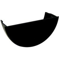 FloPlast 112mm Round Line Gutter Internal Stop End – Black