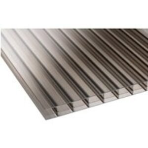 16mm Bronze Multiwall Polycarbonate Sheet - 2500 x 700mm