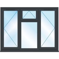 Euramax uPVC Grey Side & Top Hung Casement Window – 1770 x 1160mm