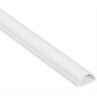 D-Line Self-Adhesive 1/2 Circle Decorative White  Mini-Trunking – 30 x 15 x 2000mm