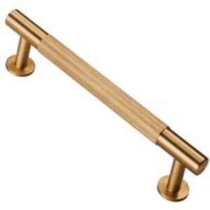 Carlisle Brass FTD700BSB Knurled Cabinet Pull Handle - 128mm - Satin Brass