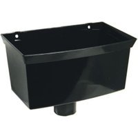 FloPlast Round / Square Line Rainwater Hopper – Black