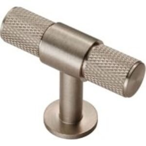 Carlisle Brass FTD701SN Knurled Cabinet T-Bar Knob - Satin Nickel